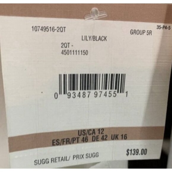 Anne Klein 12 Black-Cream Keyhole Neckline Faux Wrap 3/4 Sleeve Palazzo Jumpsuit - Picture 6 of 6